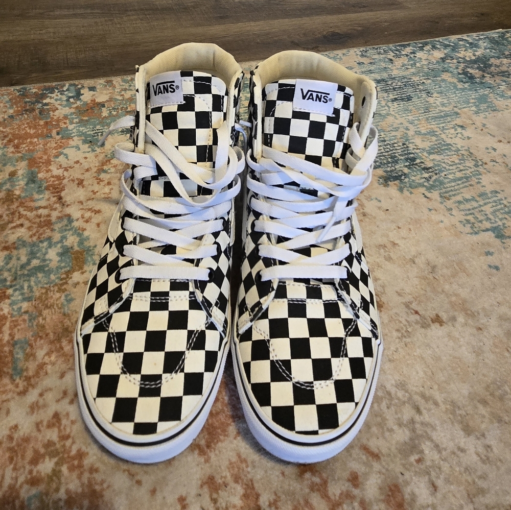 Vans sk8 hi checkerboard